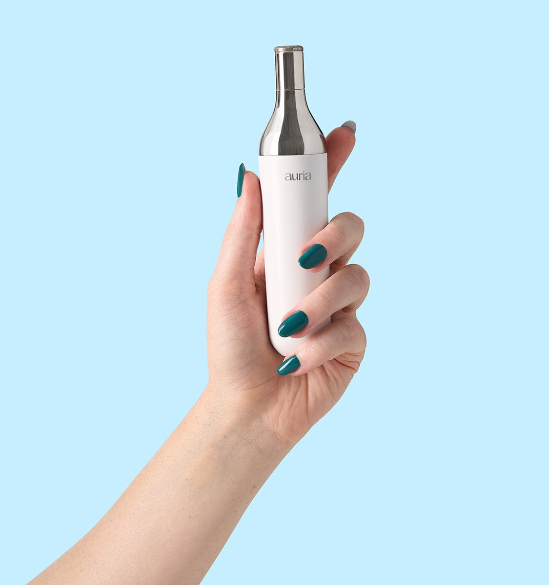 woman holding Auria Microdermabrasion Fine Diamond Tip